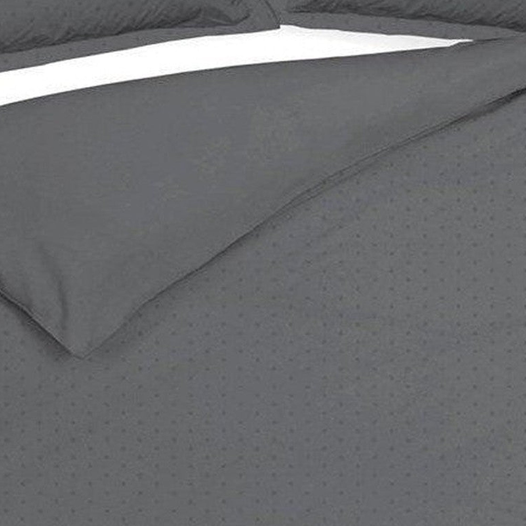 Heckettlane dekbedovertrek Punto Classic Anthracite satijn