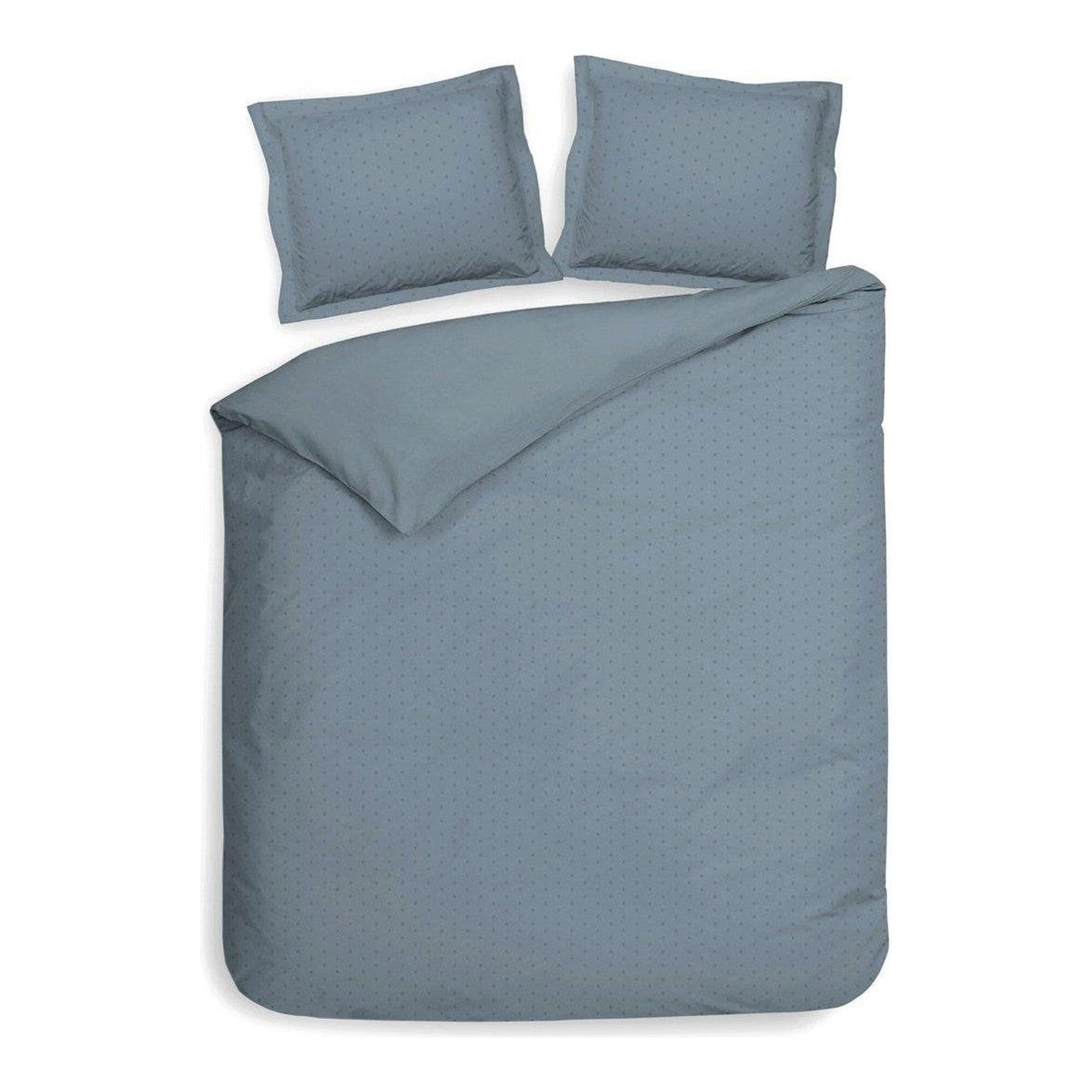 Heckettlane dekbedovertrek Punto Colonial Blue satijn