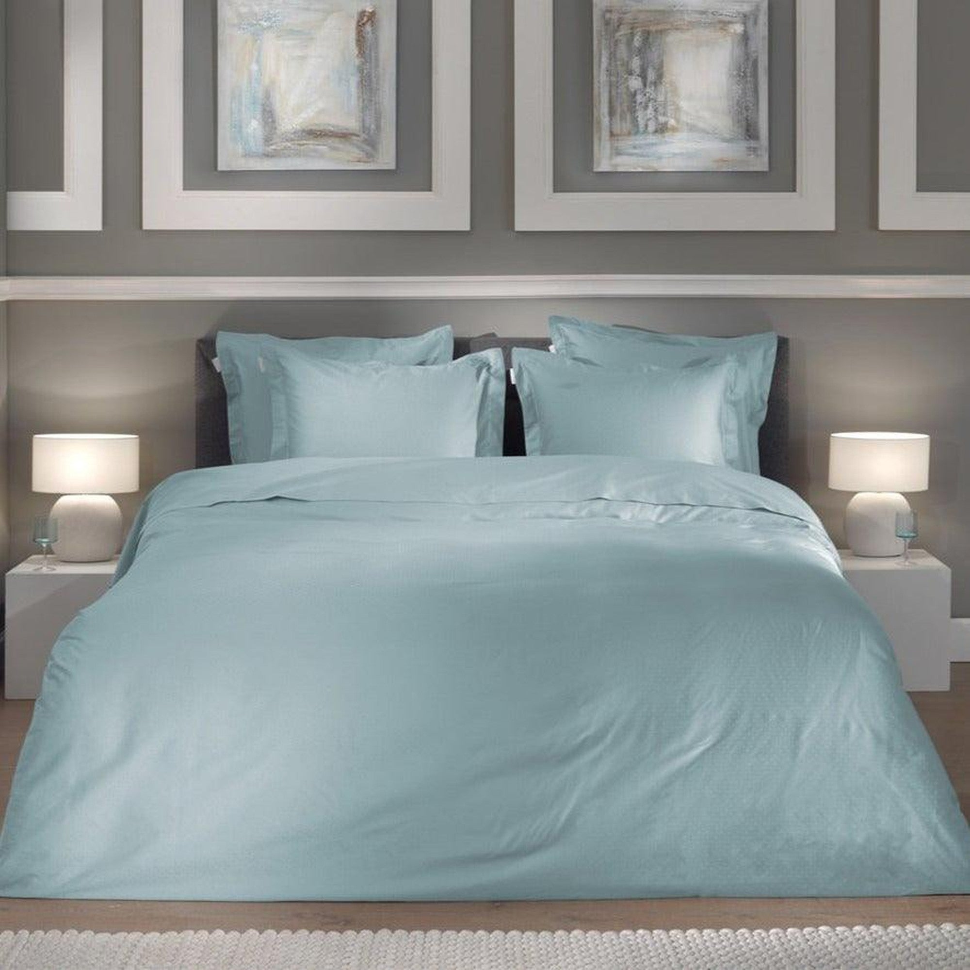 Heckettlane dekbedovertrek Punto Sphere Blue satijn