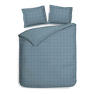Heckettlane dekbedovertrek Diamante Colonial Blue katoen-satijn