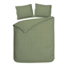 Heckettlane dekbedovertrek Diamante Laurel Green katoen-satijn
