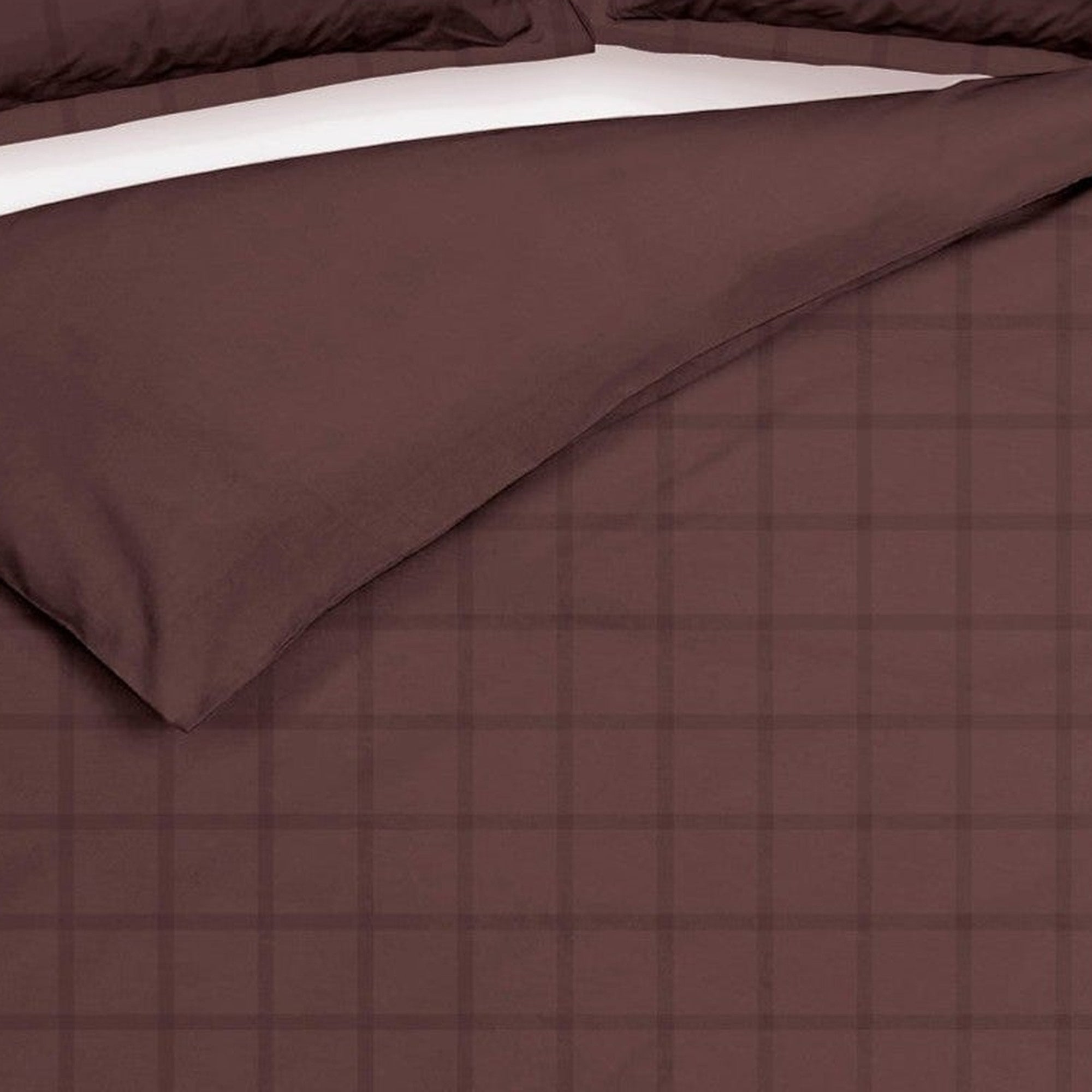 Heckettlane dekbedovertrek Diamante Marsala Brown katoen-satijn