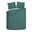 Heckettlane dekbedovertrek Diamante Mineral Green katoen-satijn