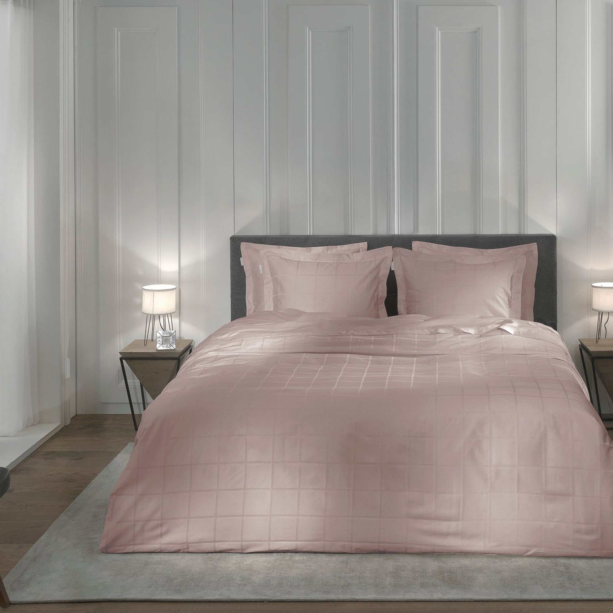 Heckettlane dekbedovertrek Diamante Rose Tan katoen-satijn