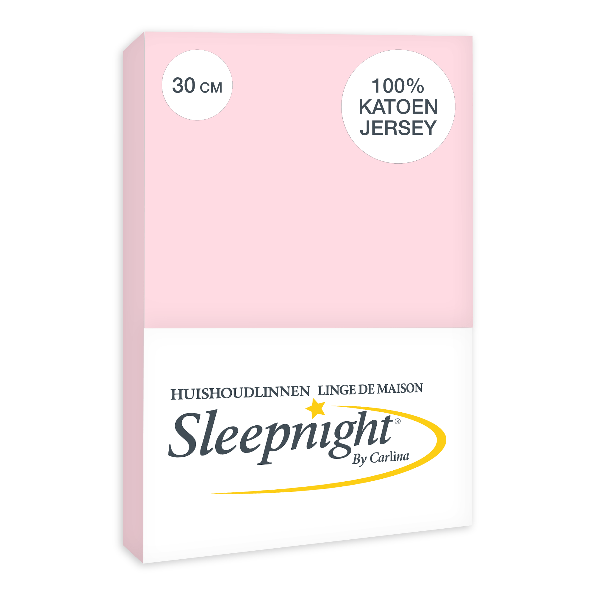 Sleepnight Hoeslaken Jersey 30 cm Roze