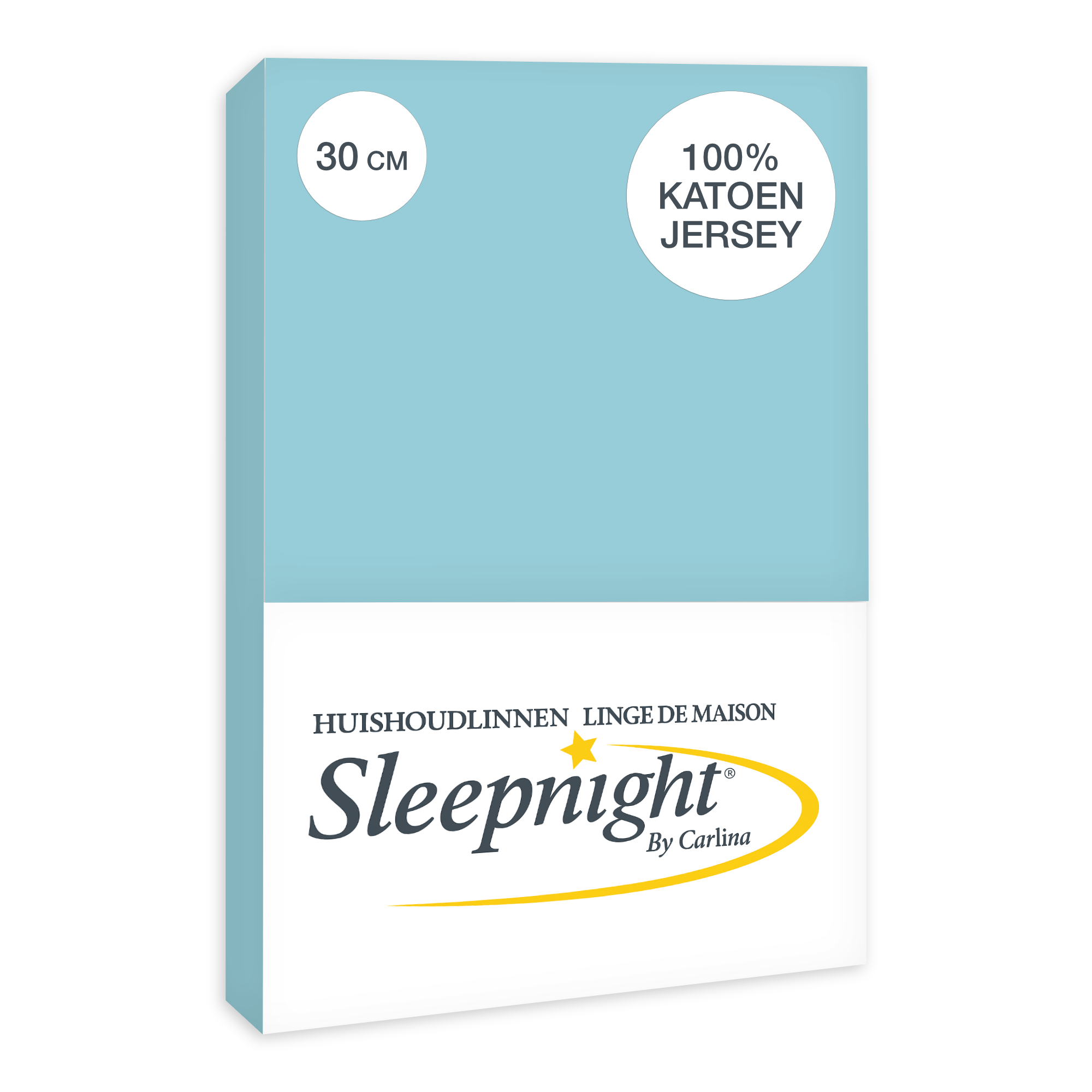 Sleepnight Hoeslaken Jersey 30 cm Hemelsblauw