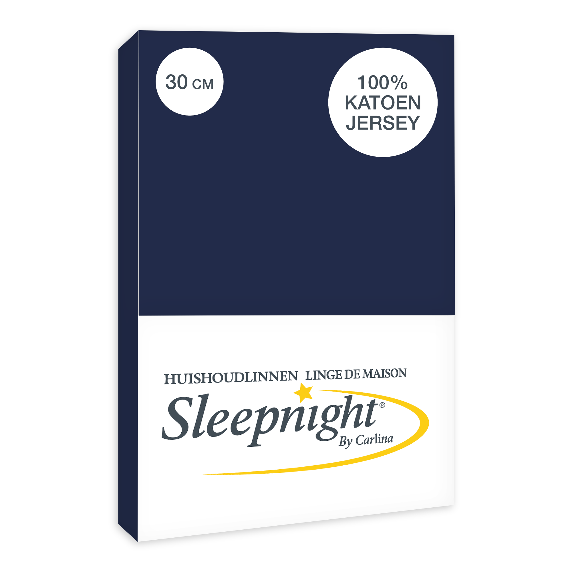 Sleepnight Drap-housse Jersey 30 cm Marine