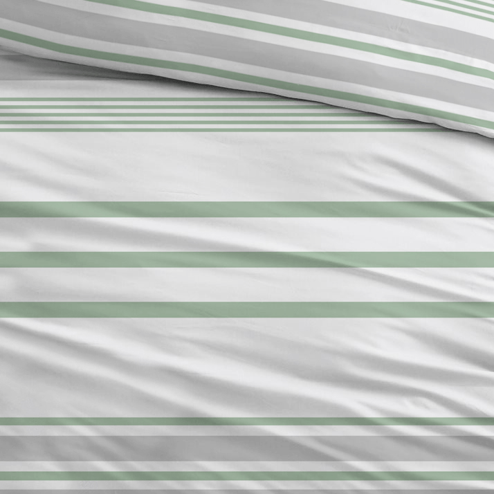 Sleepnight Dekbedovertrek Flanel Indra Groen