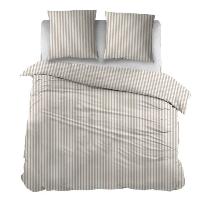 Sleepnight Dekbedovertrek Flanel Iris Beige