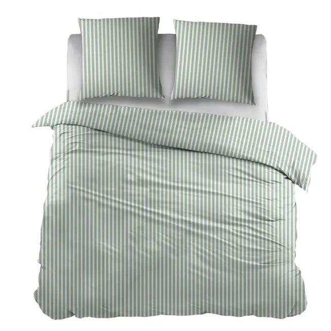 Sleepnight Dekbedovertrek Flanel Iris Groen