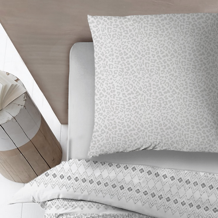 Sleepnight Dekbedovertrek Katoen Karla - Grijs