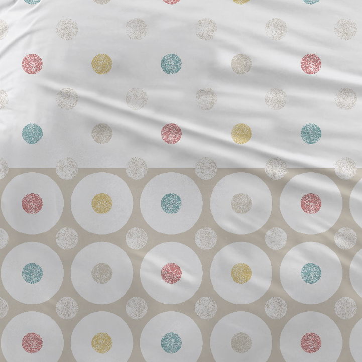 Housse de couette Sleepnight Coton Katrien - Beige