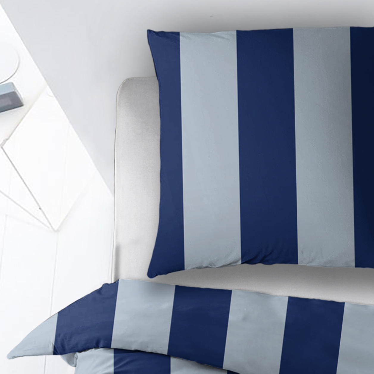 Housse de couette Sleepnight Coton Katy - Bleu