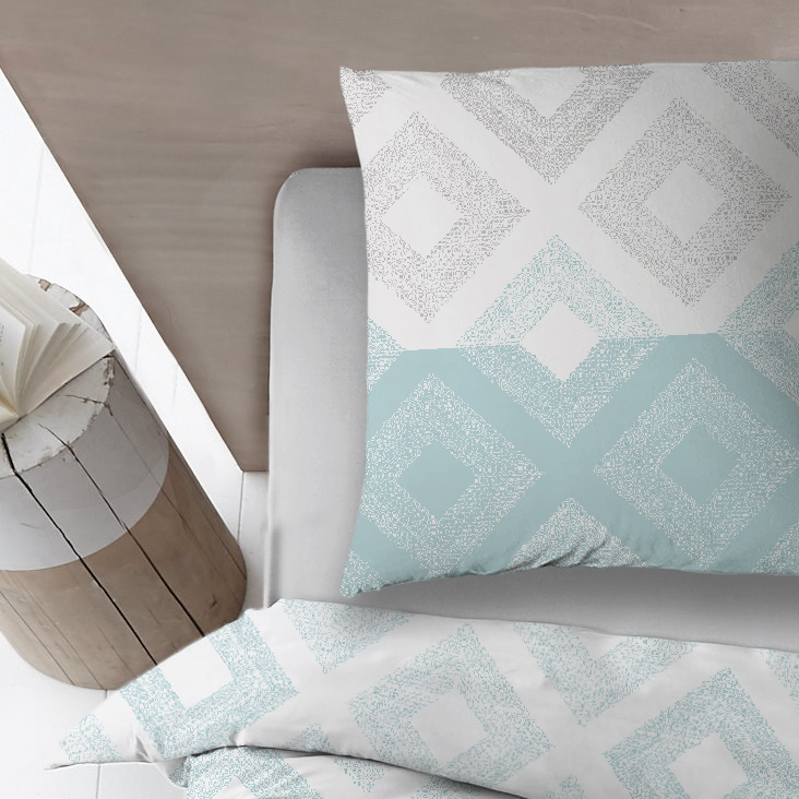 Housse de couette Sleepnight Coton Keet - Gris