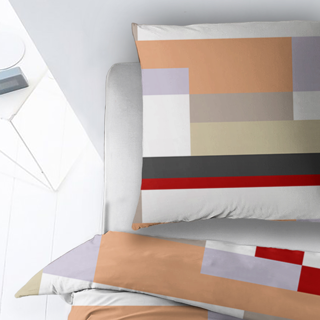 Housse de couette Sleepnight Coton Kira - Lilas