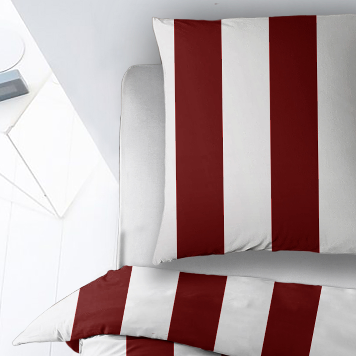 Housse de Couette Sleepnight Coton Kristy - Bordeaux
