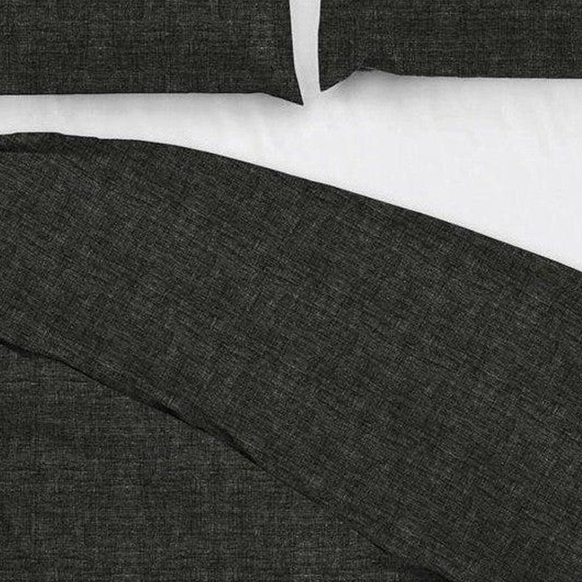 Zo Home dekbedovertrek Lino Midnight Black katoen