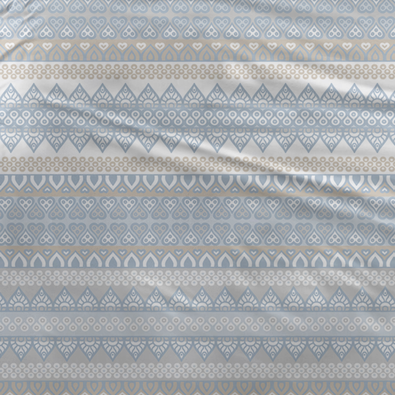 Sleepnight Housse de couette Coton Kristel - Bleu