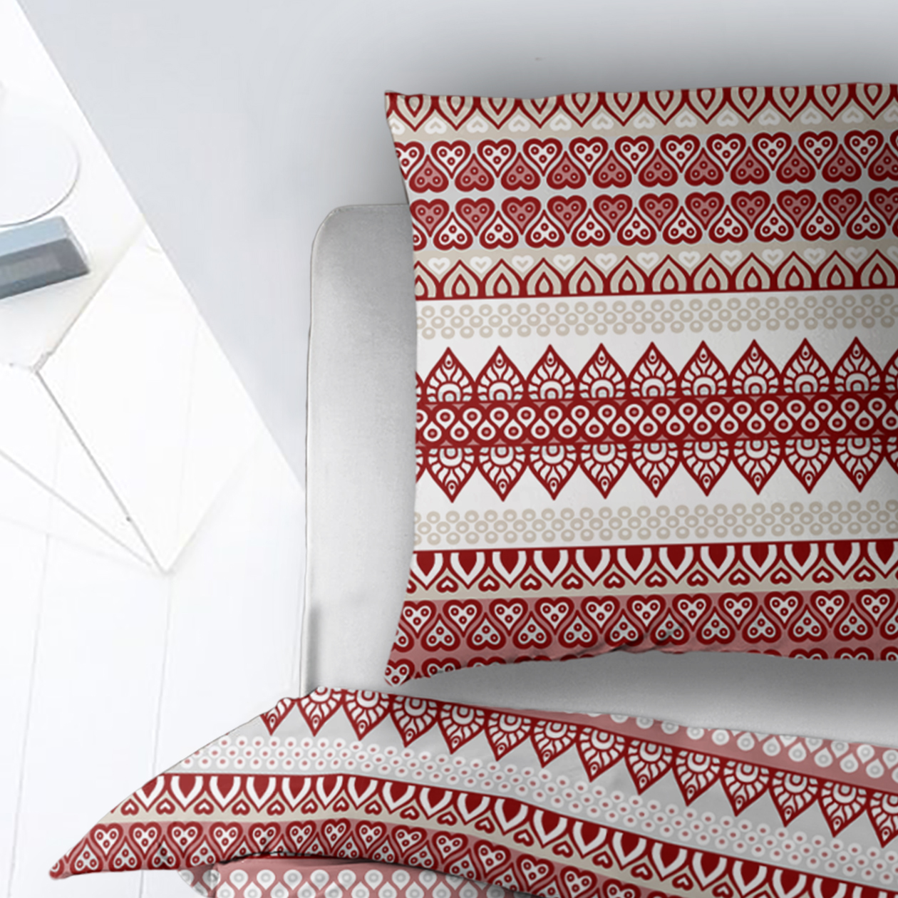 Housse de couette Sleepnight Coton Kristel - Bordeaux