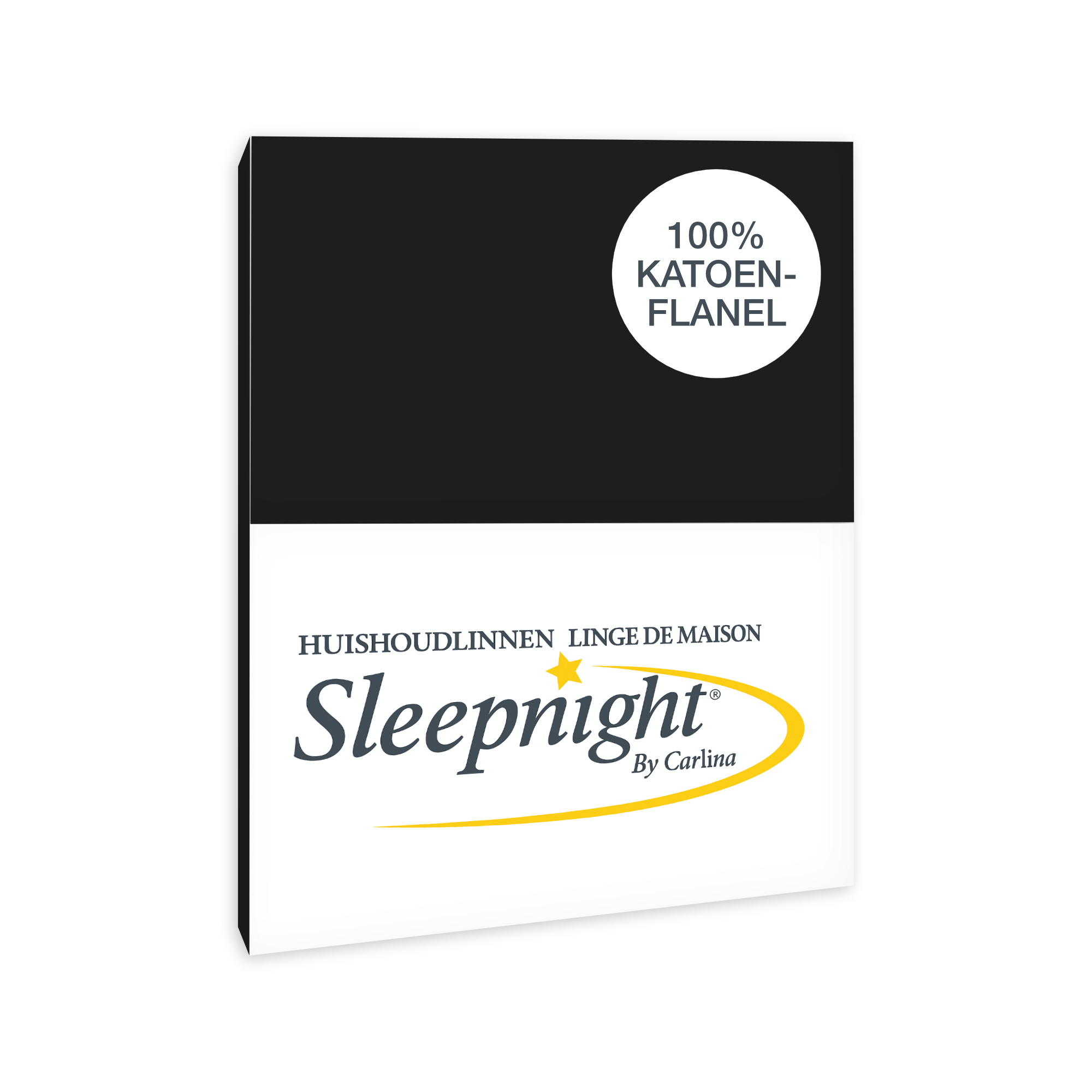 Sleepnight Kussensloop Flanel Zwart