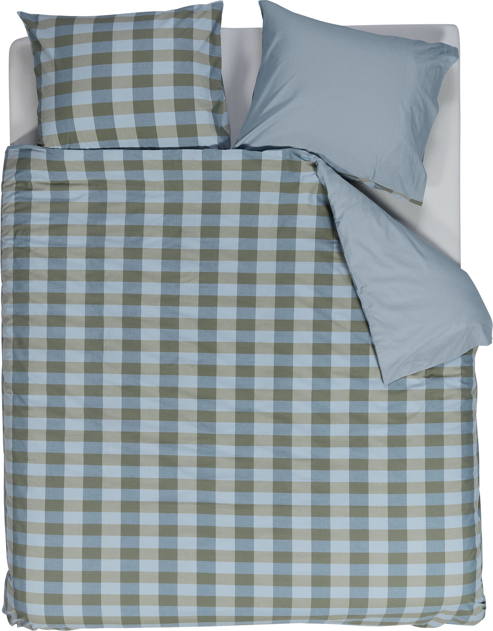 Beddinghouse Dekbedovertrek Katoen Marre - Blauw Groen