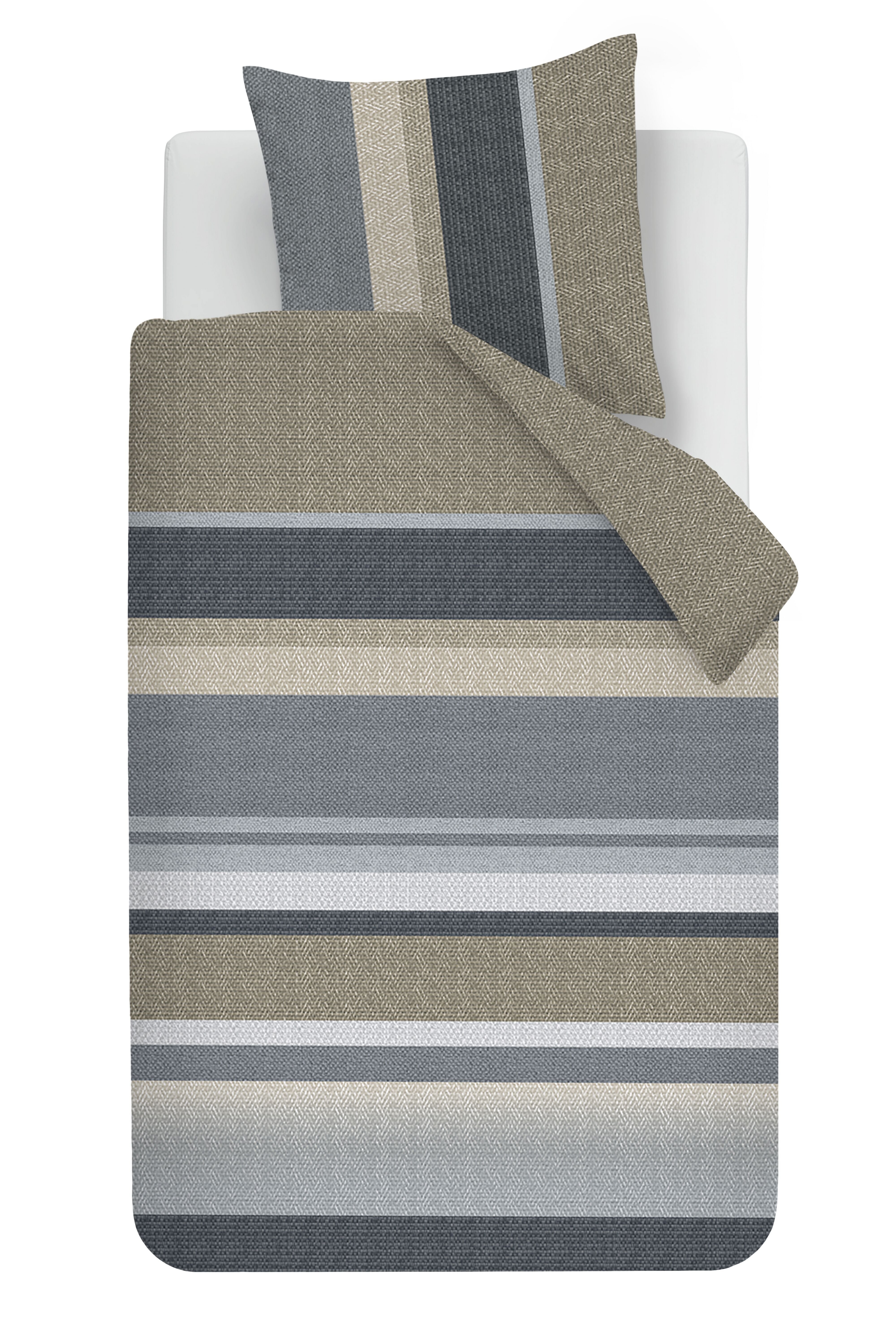 Beddinghouse dekbedovertrek flanel Nyls Blauw