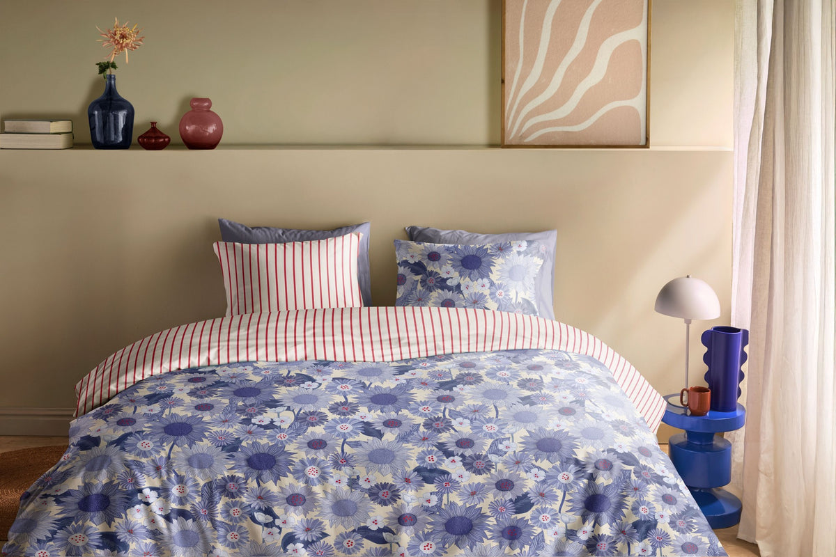 Oilily Dekbedovertrek Satijn Rilyn Blauw