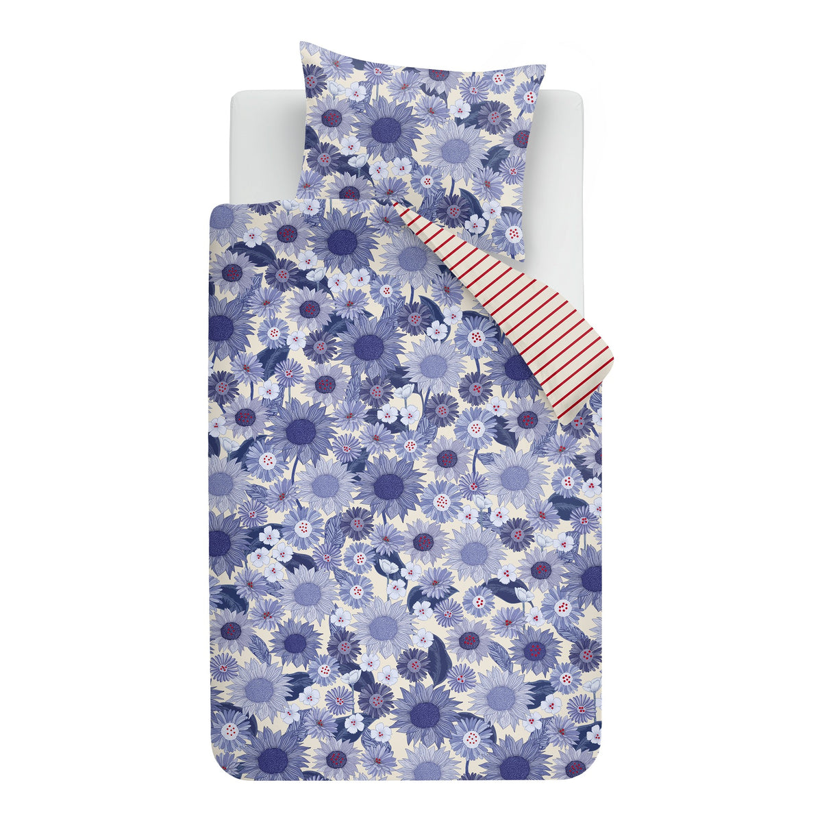 Oilily Dekbedovertrek Satijn Rilyn Blauw