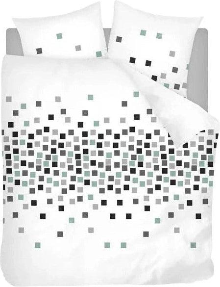 Sleepnight Housse de Couette Coton Pieter Gris