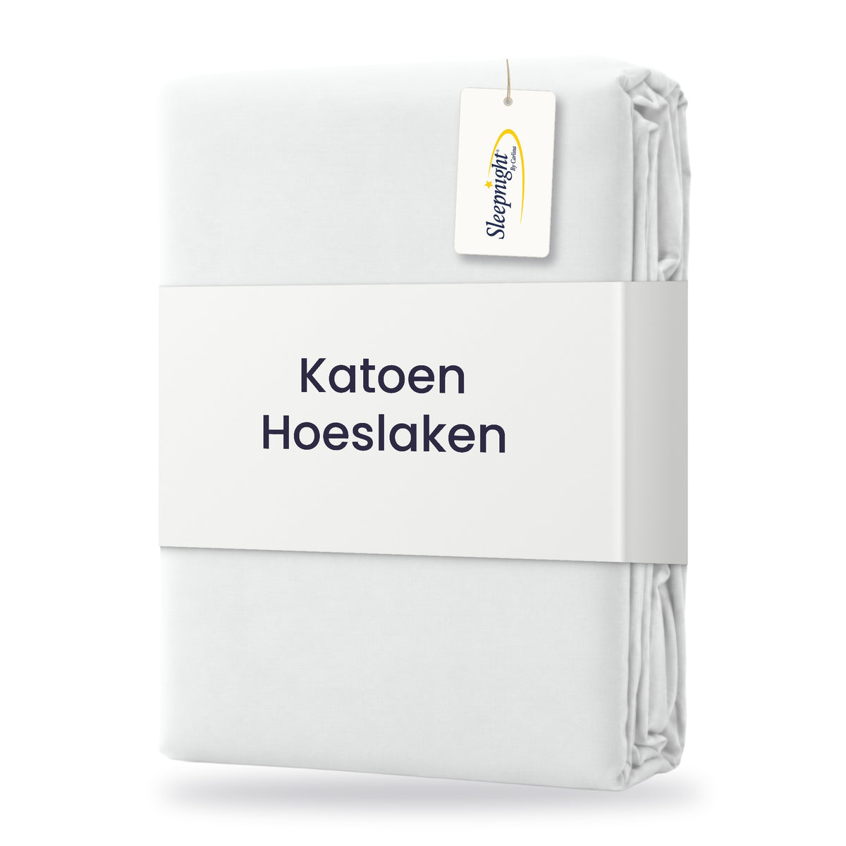 Sleepnight Hoeslaken Katoen 30 cm Wit - verpakking