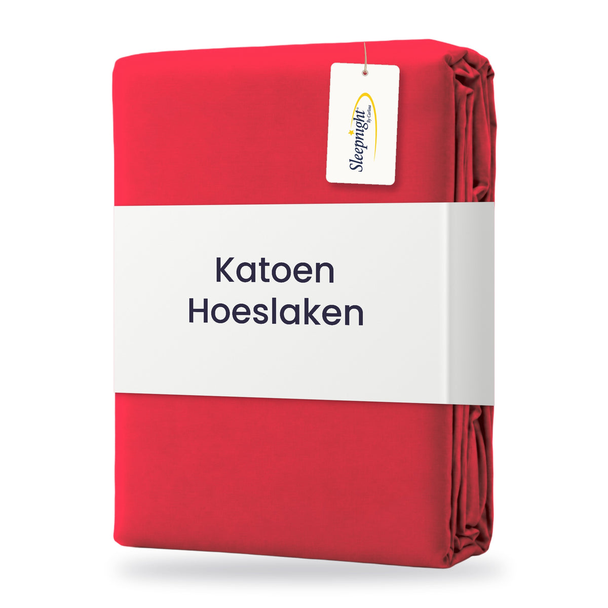 Sleepnight Hoeslaken Katoen 30 cm Rood - verpakking
