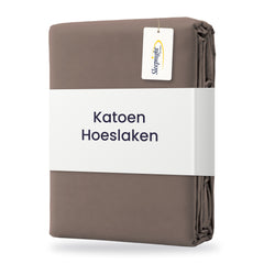 Sleepnight Hoeslaken Katoen 30 cm Taupe