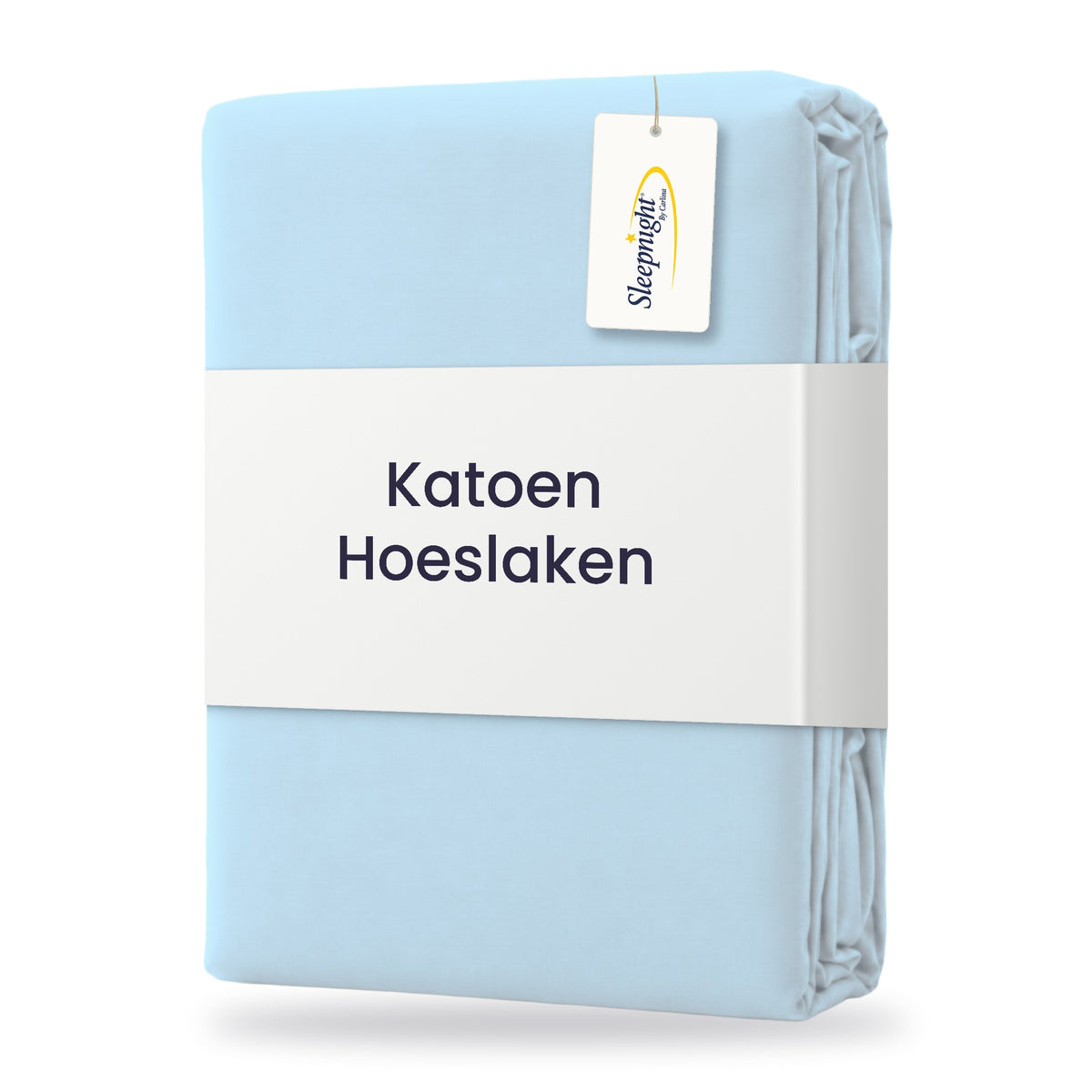 Sleepnight Hoeslaken Katoen 30 cm Hemelsblauw - verpakking