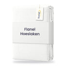 Sleepnight Hoeslaken Flanel 30 cm Wit - verpakking