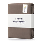 Sleepnight Hoeslaken Flanel 30 cm Taupe - verpakking