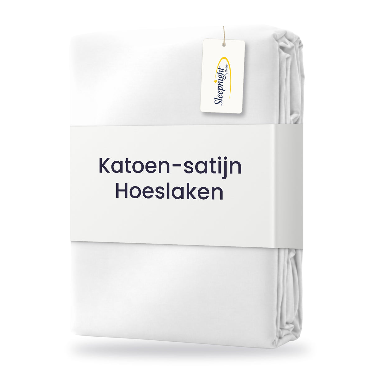 Sleepnight Hoeslaken Satijn 30 cm Wit - verpakking