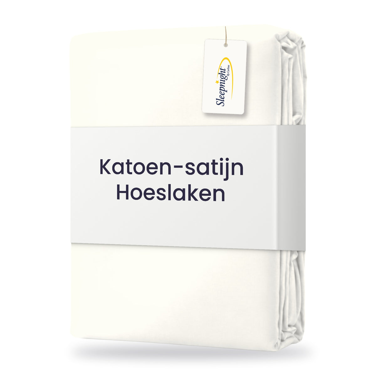 Sleepnight Hoeslaken Satijn 30 cm Ivoor - verpakking
