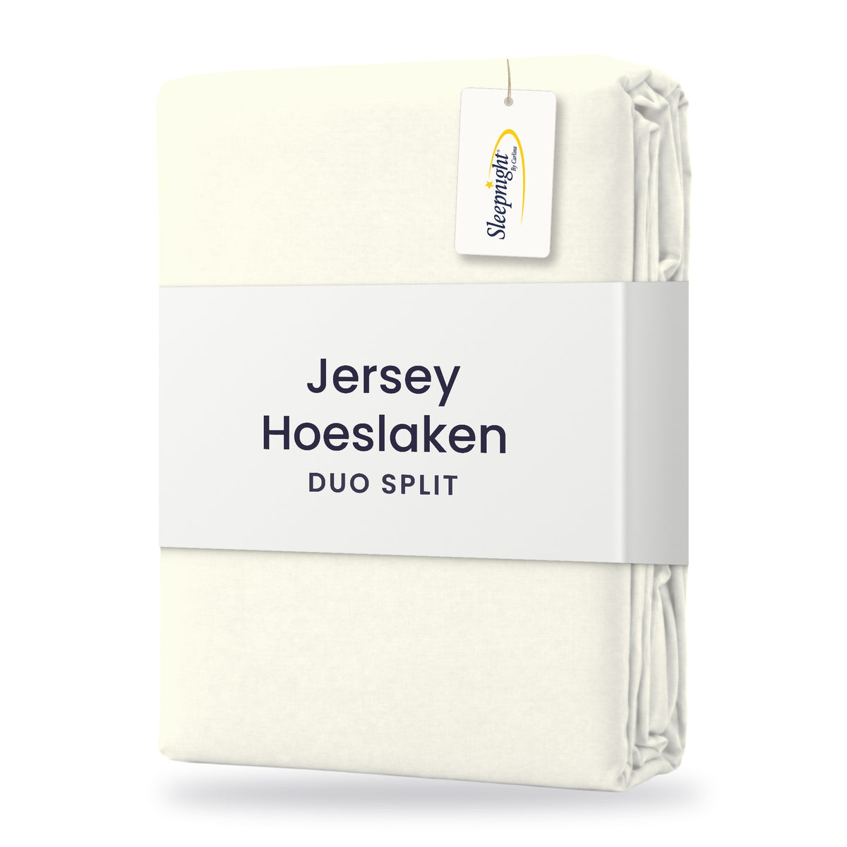 Sleepnight Duo Split Hoeslaken Jersey Ivoor - verpakking