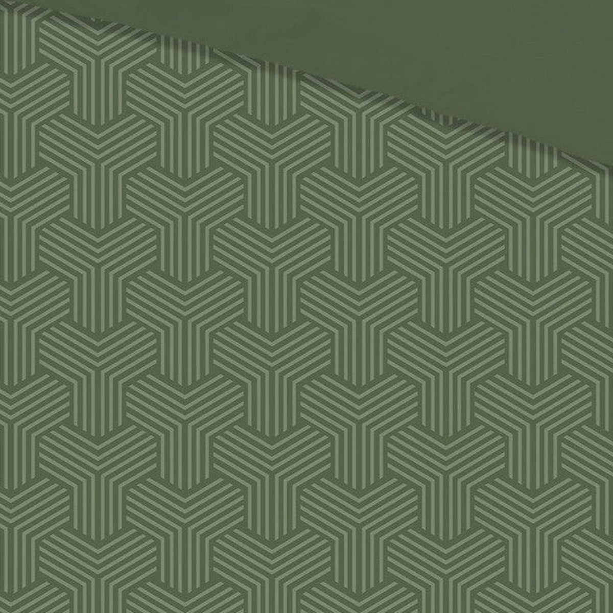 Pure dekbedovertrek Microfiber Groningen, Olive Green