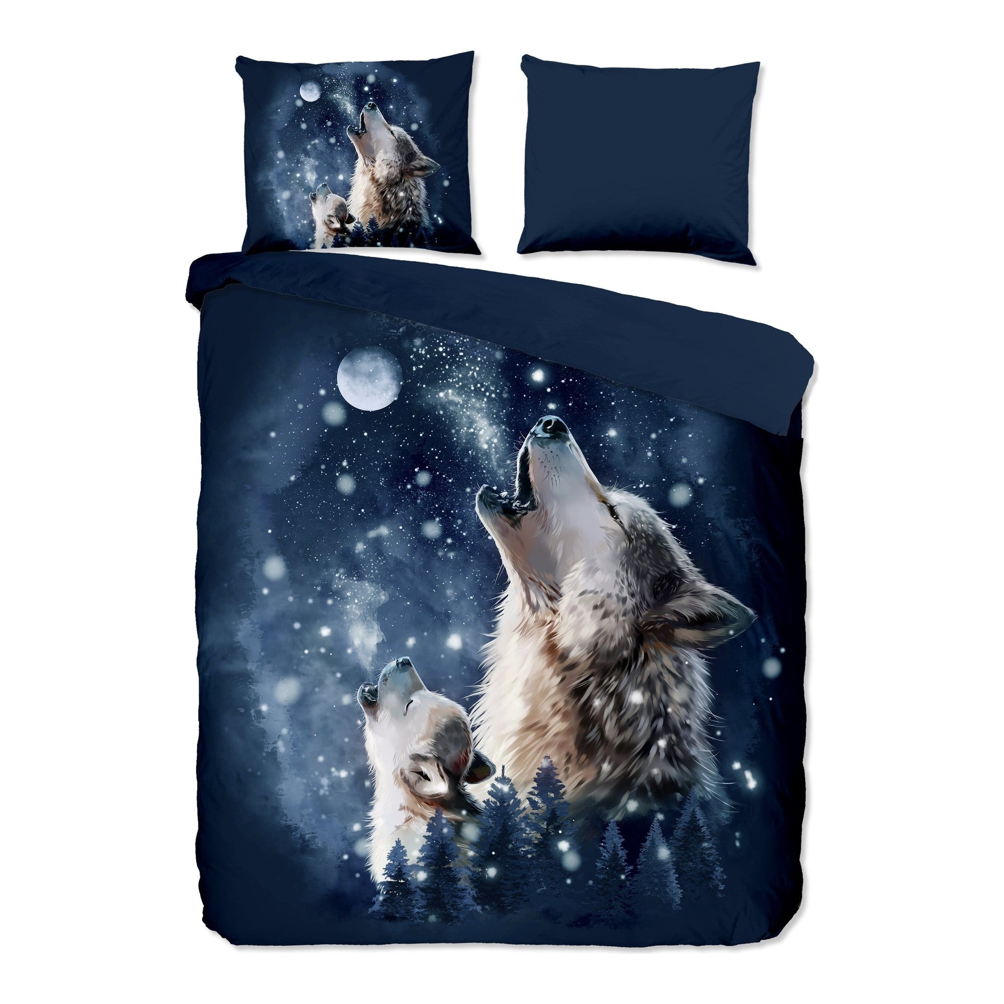 Pure dekbedovertrek Microfiber Moon, Blue