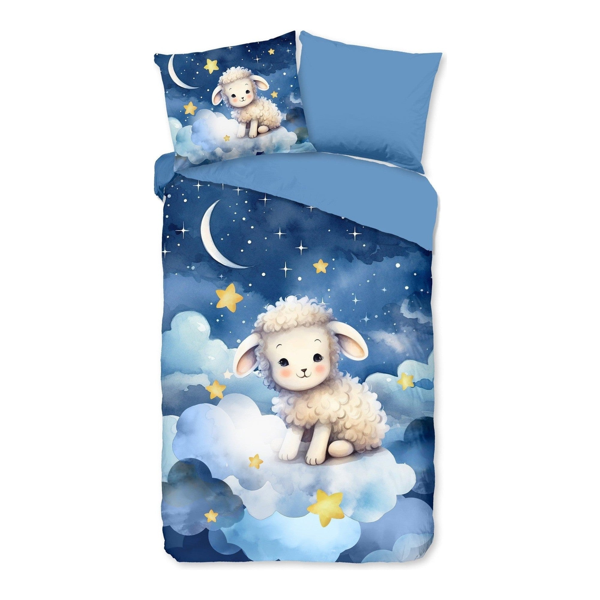 Pure dekbedovertrek Microfiber Sheepy blauw