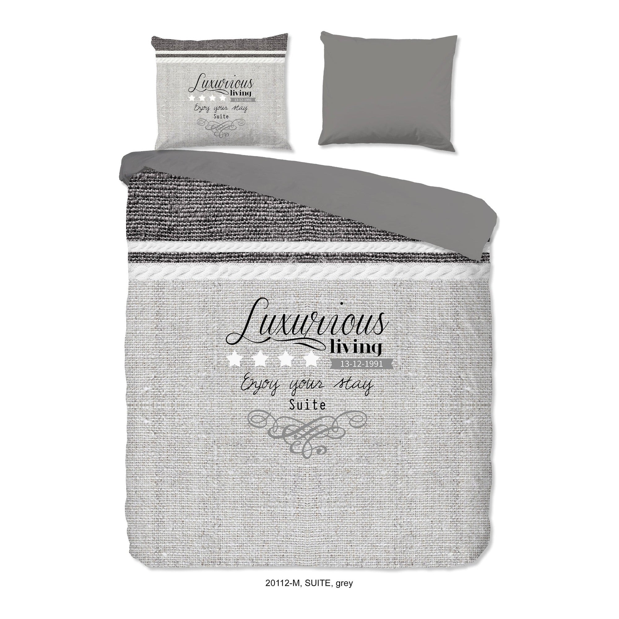 Pure dekbedovertrek Microfiber Suite, Grey