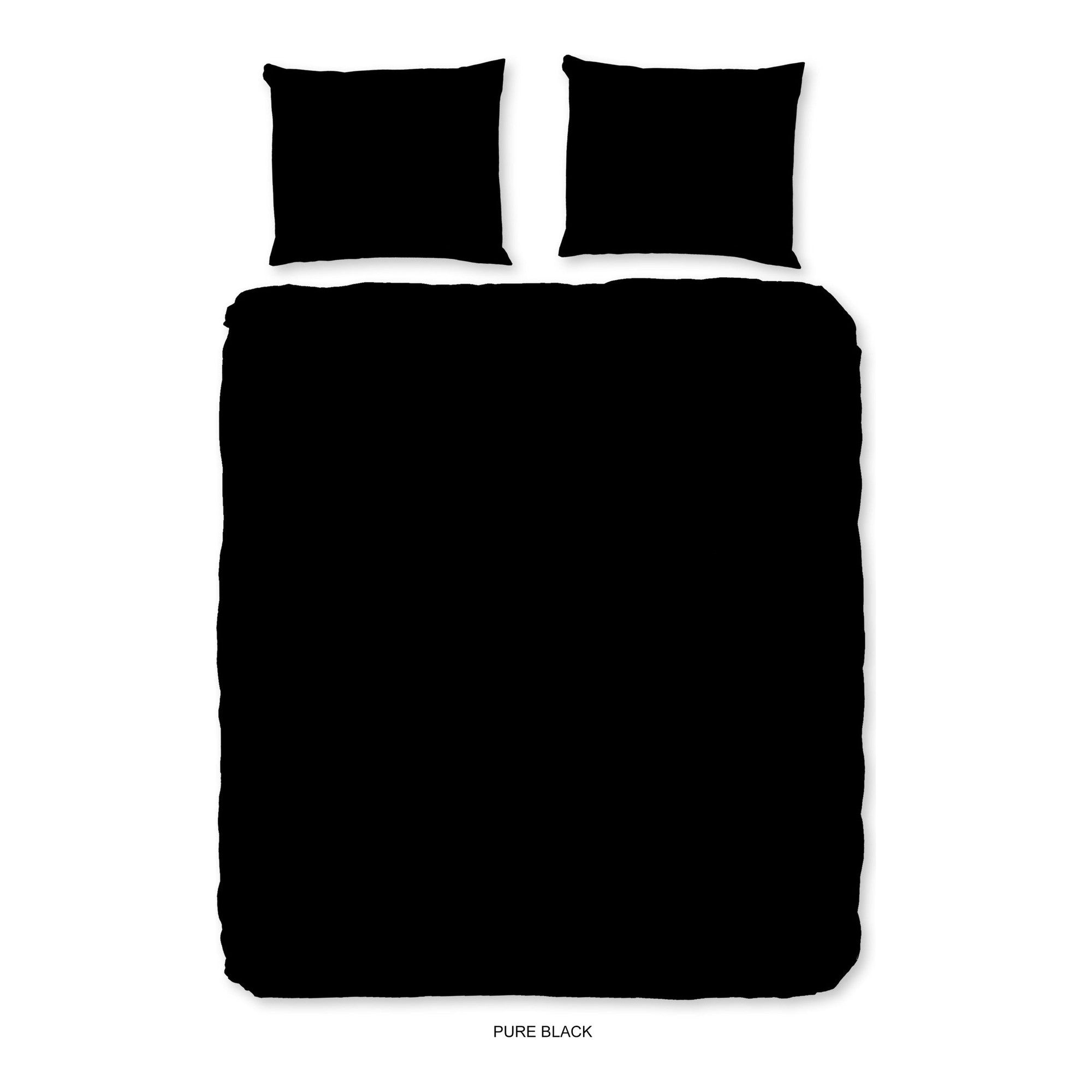 Pure dekbedovertrek Microfiber uni, Black