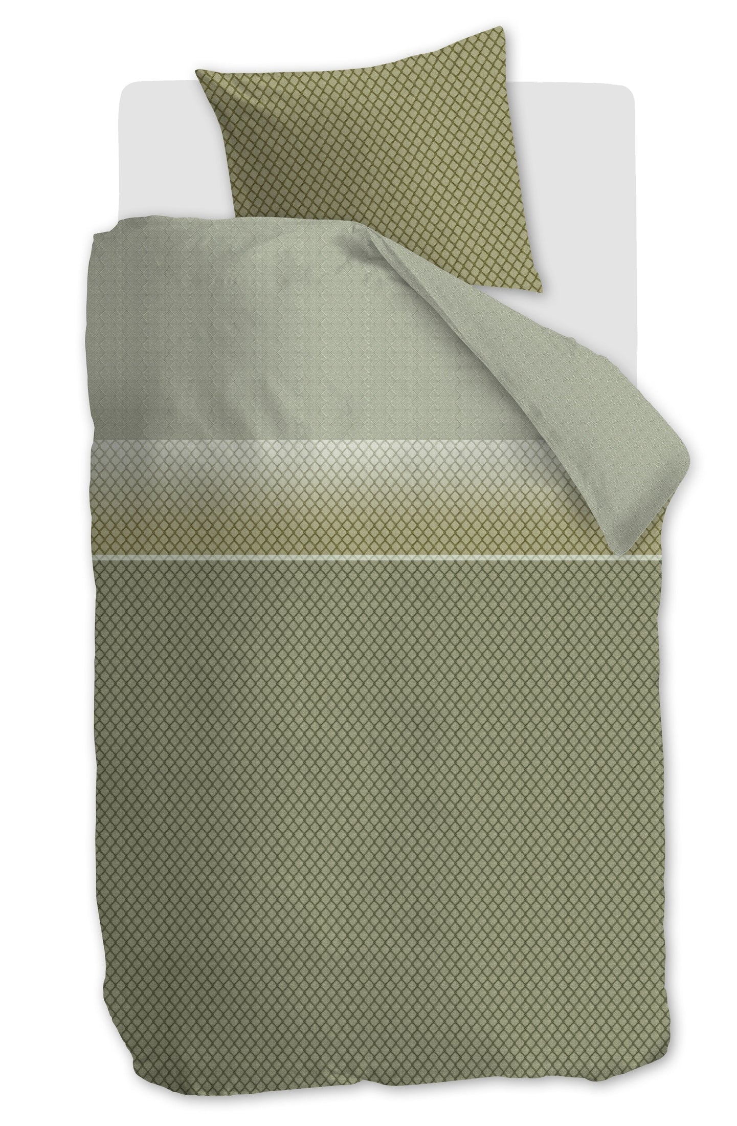 Beddinghouse Dekbedovertrek Katoen Riven - Groen