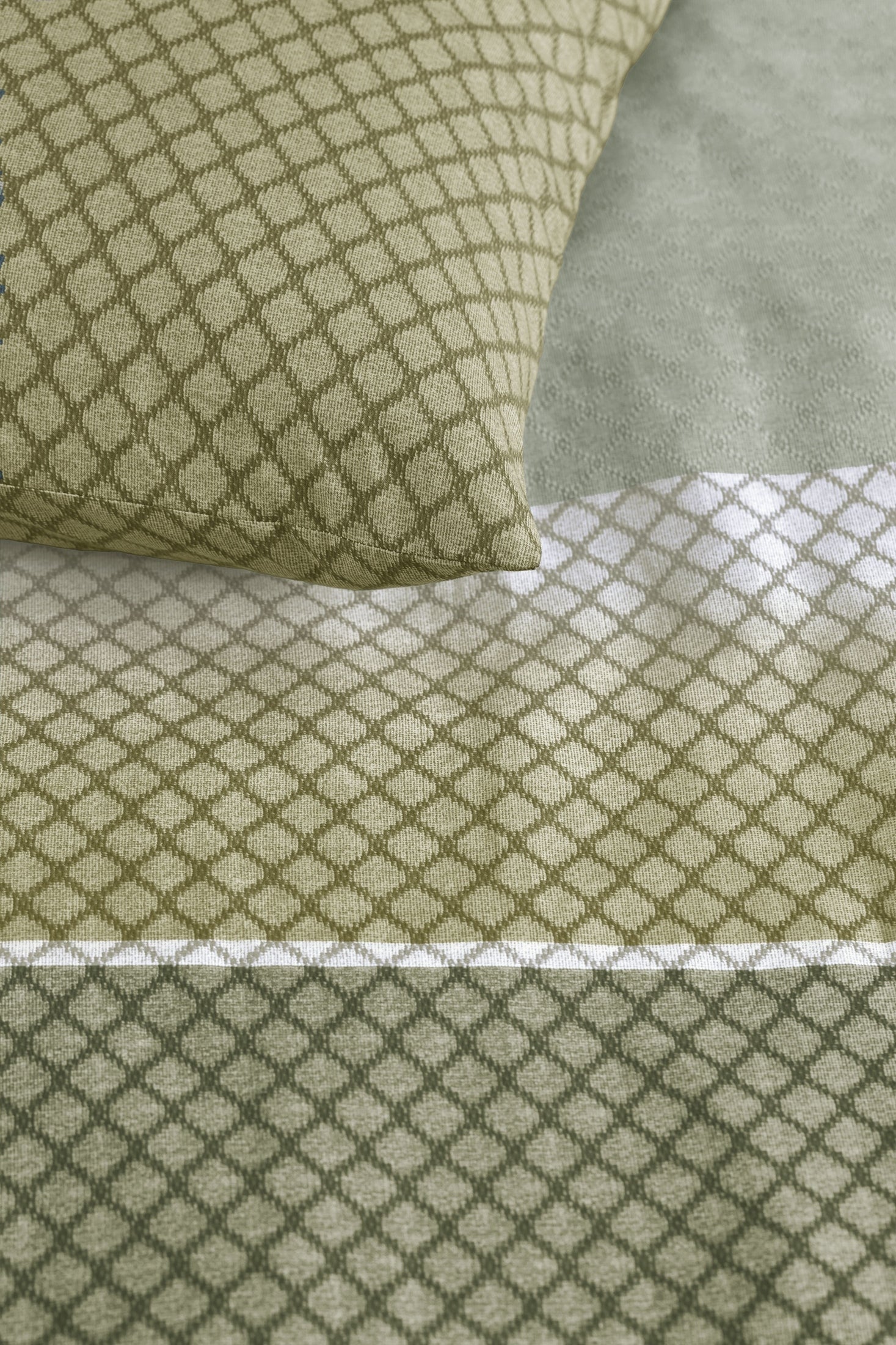 Beddinghouse Dekbedovertrek Katoen Riven - Groen