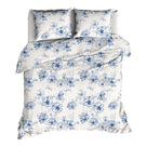 Romanette dekbedovertrek katoen Filippa, blauw