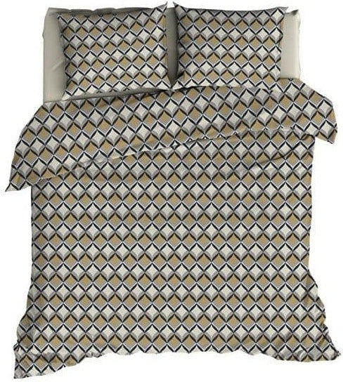 Romanette Dekbedovertrek Dekbedovertrek Katoen Honky Tonk Beige-Grijs
