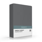 Romanette hoeslaken single jersey antraciet