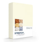 Romanette hoeslaken Stretch flanel ivoor