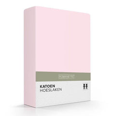 Romanette Hoeslaken Basic Katoen Rose
